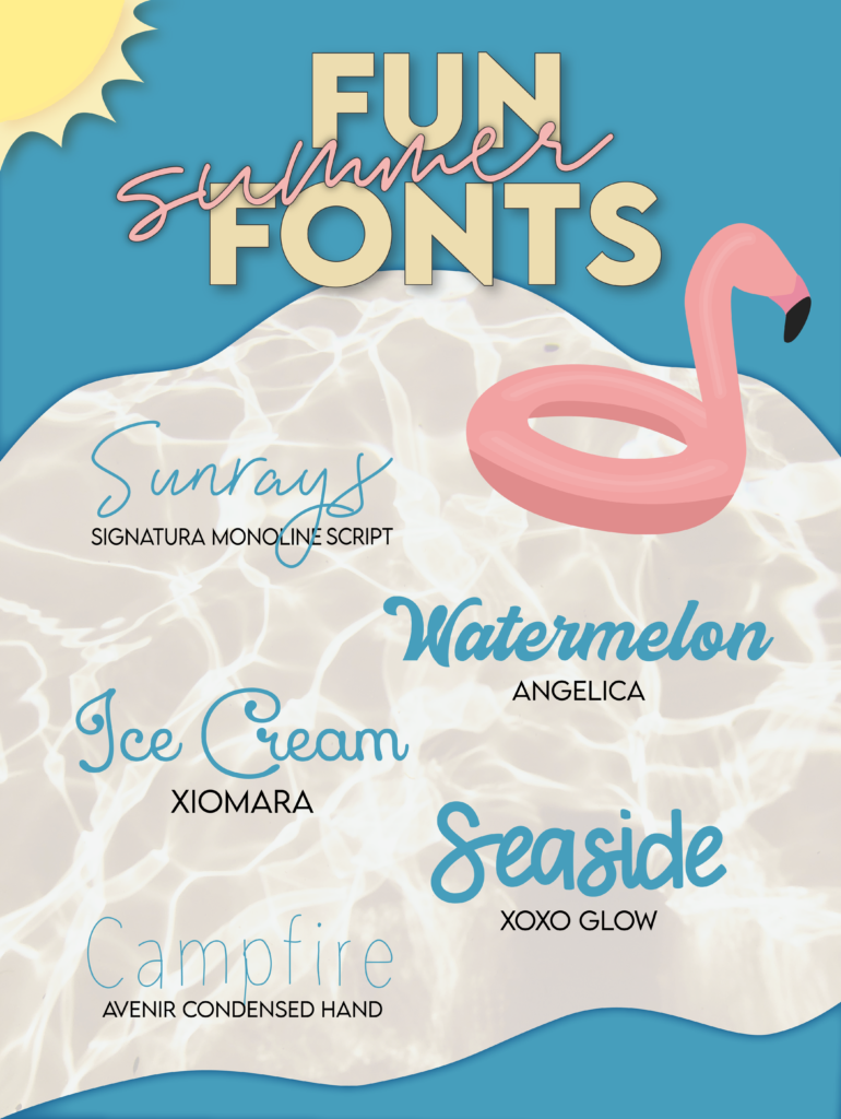 5 fun summer fonts