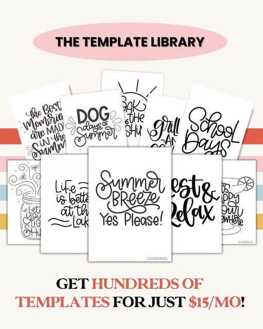 Join the template Library and get hundreds of templates for just $15/mo!
